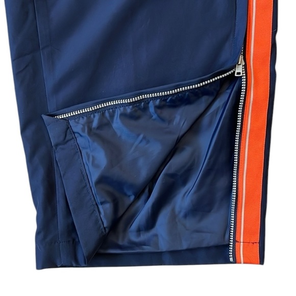 VTG Y2K Nike Syracuse University Track Pant Embroidered Zip  Ankle Lined Blue XL - Picture 5 of 11